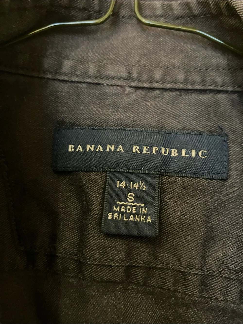 Banana Republic Men's Long Sleeve Button-Down Shirt - Brown